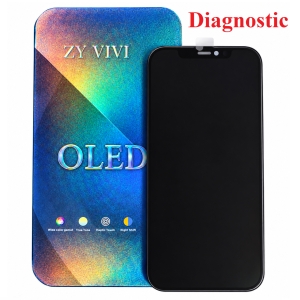 Dotyková deska iPhone 12 , 12 PRO + LCD black - OLED ZY - Diagnostic