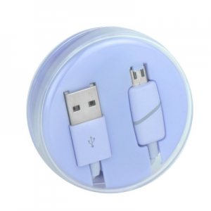 Datový kabel micro USB barva fialová - Box