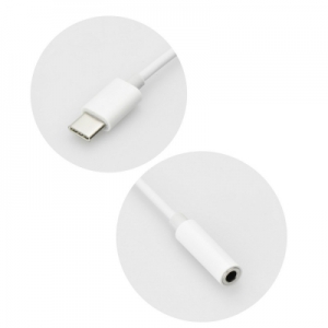 Adaptér USB Typ C 3,5mm hnízdo, barva bílá