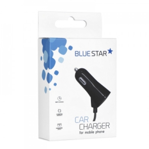 Auto nabíječ BlueStar 1xUSB 2A + kabel USB Typ C, box