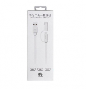 Datový kabel Huawei AP55S micro USB, USB TYP C 1,5m (blistr)  (2v1)