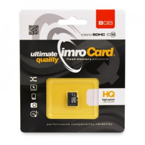 Paměťová karta micro SD IMRO 8GB Class 10 Blistr