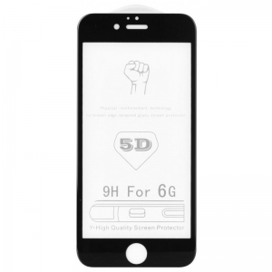 Tvrzené sklo 5D FULL GLUE iPhone XS MAX, 11 PRO MAX (6,5) černá - BULK