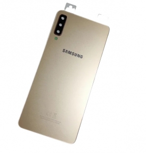 Samsung A750 Galaxy A7 (2018) kryt baterie + sklíčko kamery gold